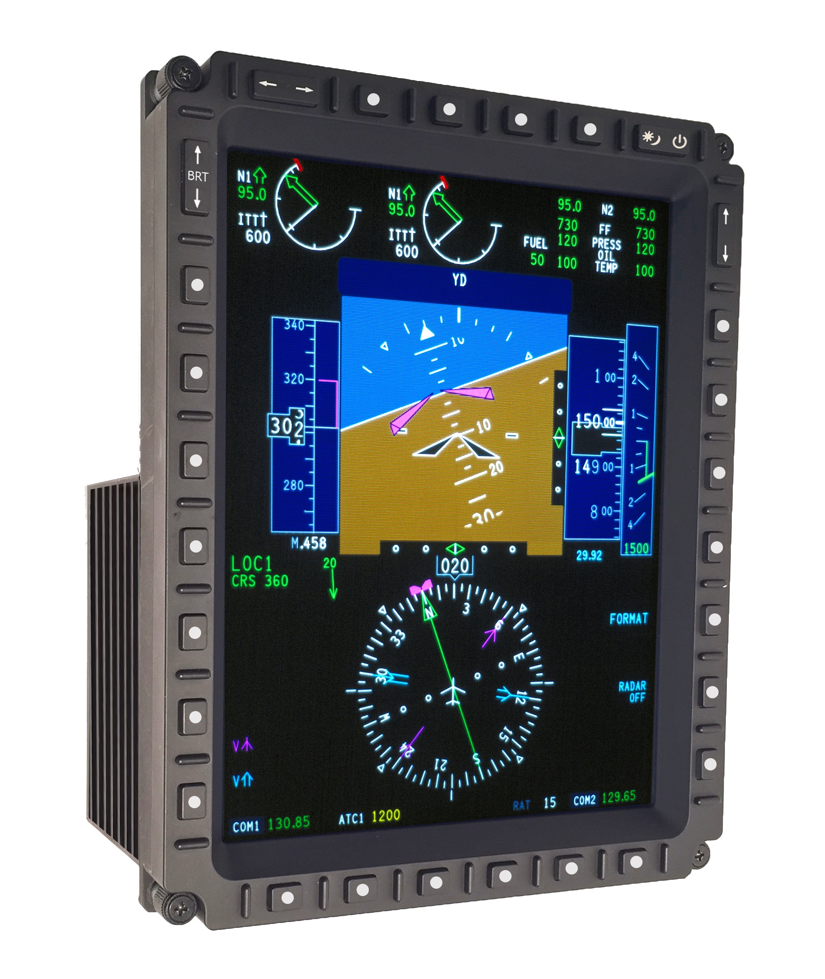 10.4 inch ARINC-818 Multi-Function Display